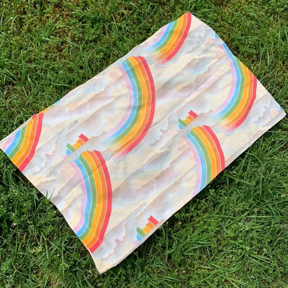Vintage Rainbow Print Standard Pillowcase June